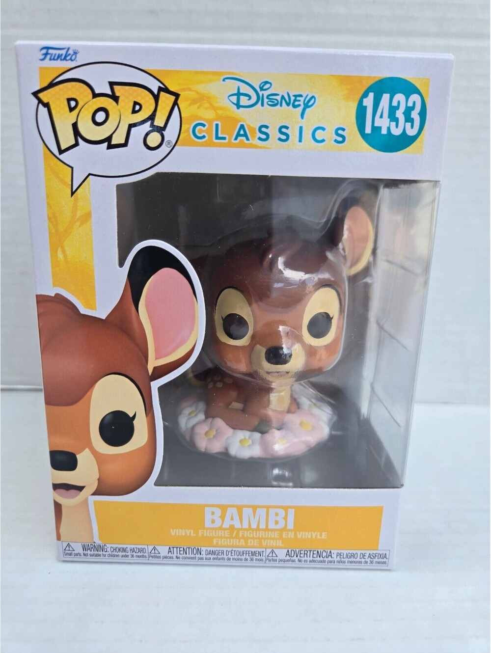 Funko Pop! Disney Classics Bambi #1433 Collectible Figure - Very Good Condition